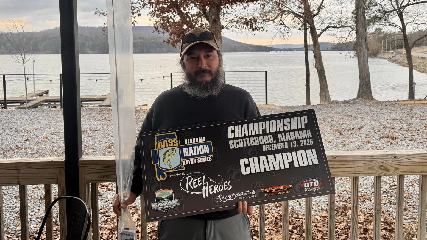 John Gittner wins 2025 Alabama Kayak Bass Nation Championship