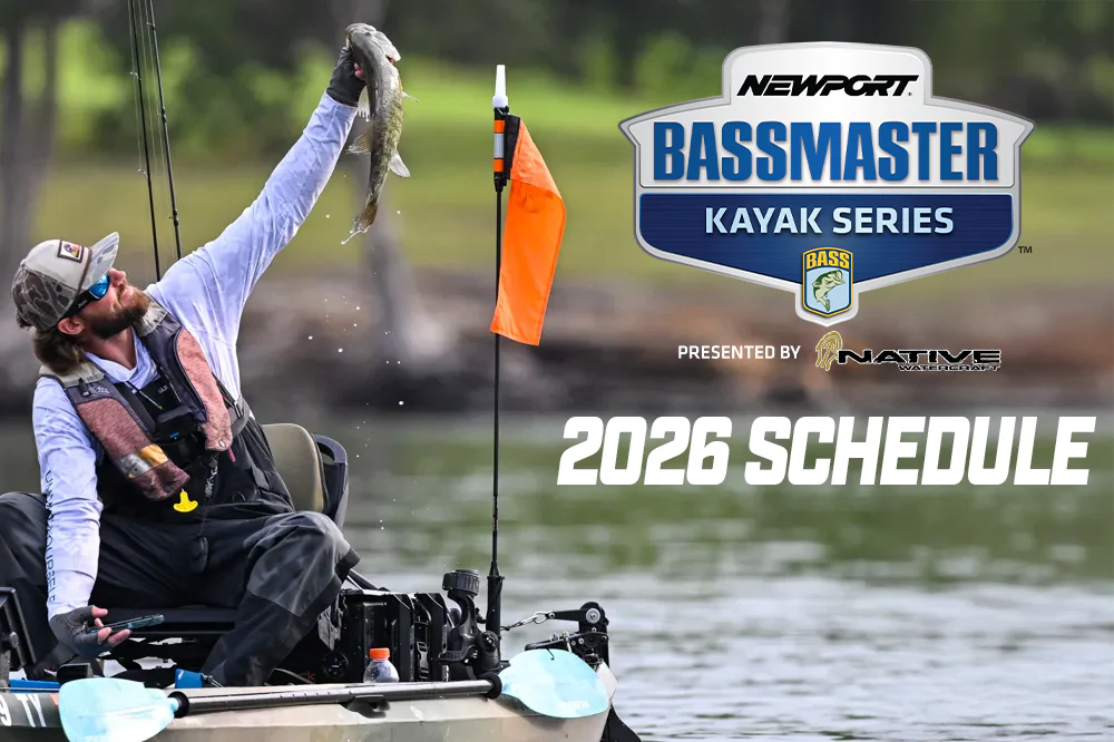 B.A.S.S. Announces 2026 Bassmaster Kayak Series Schedule